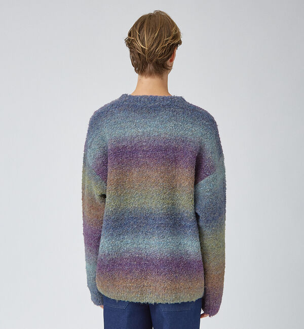 ABAHOUSE「【AH ABAHOUSE】ブークレーヤーン グラデーション ニット」|ニット・セーター|