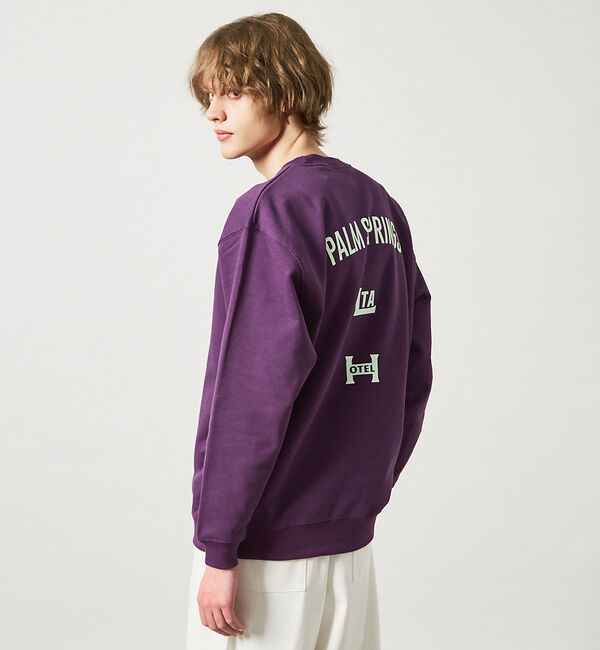 ABAHOUSE「【ユニセックス】LTA HOTEL グラフィック スウェット/ LE TRIO」|スウェット・ジャージ|パープル