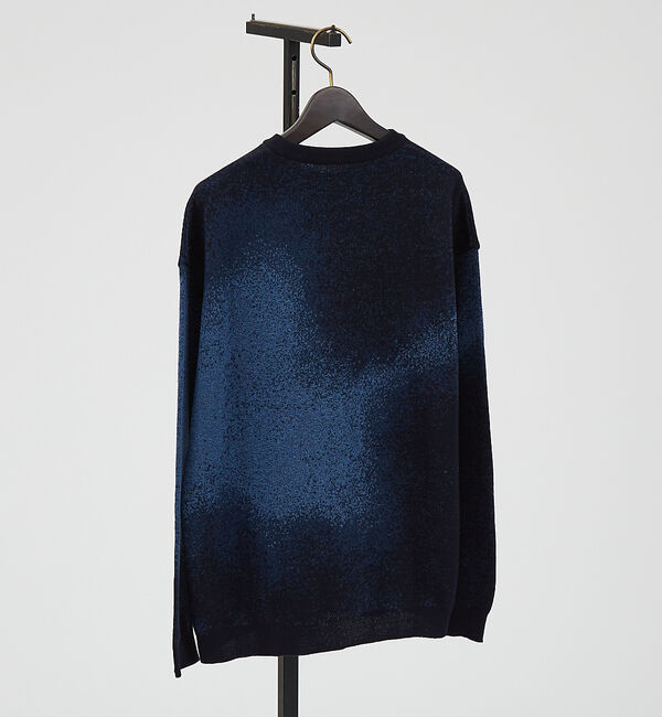 ABAHOUSE「アブストラクト グラデーション ニット / クルーネックプルオーバー」|ニット・セーター|