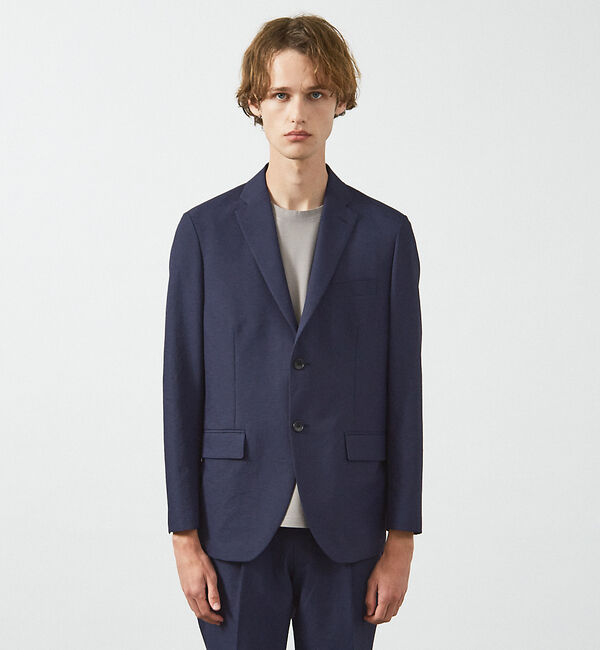 ABAHOUSE「【セットアップ対応】リネンライク ライトジャケット / 軽量 ストレッチ 手洗い」|テーラードジャケット|