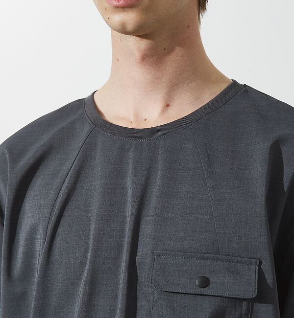 ABAHOUSE「【セットアップ対応】 ウーブン ドライ フハクTシャツ / クルーネック」|Tシャツ・カットソー|
