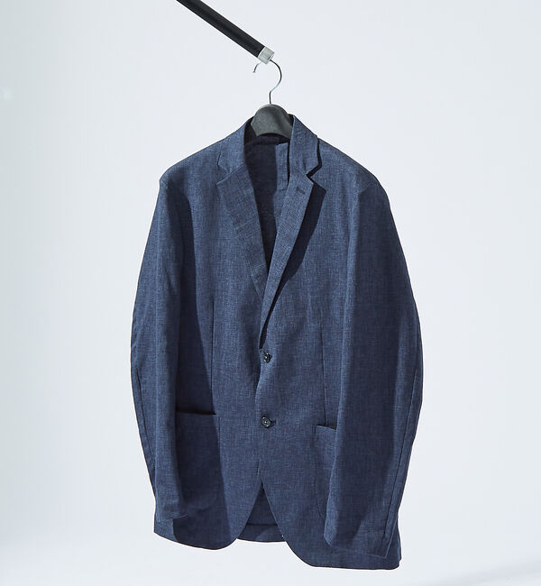 ABAHOUSE「【セットアップ対応】ソロストレッチリネン ライトジャケット / サマージャケット」|テーラードジャケット|