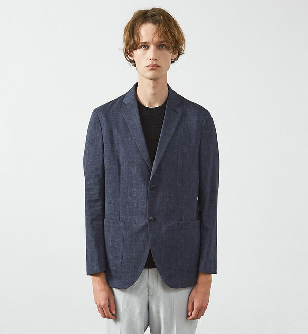 ABAHOUSE「【セットアップ対応】ソロストレッチリネン ライトジャケット / サマージャケット」|テーラードジャケット|