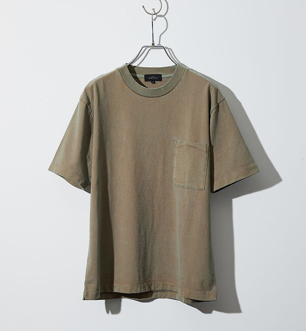ABAHOUSE「【シャンブレー加工】ポケットＴシャツ / 製品染めＴシャツ」|Tシャツ・カットソー|