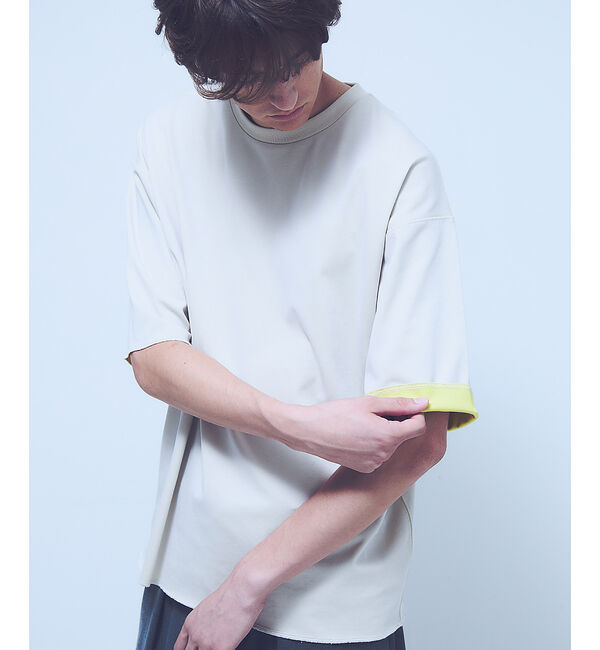 ABAHOUSE「【リバーシブル配色】バックメッシュ 半袖Ｔシャツ / オーバーサイズ」|Tシャツ・カットソー|