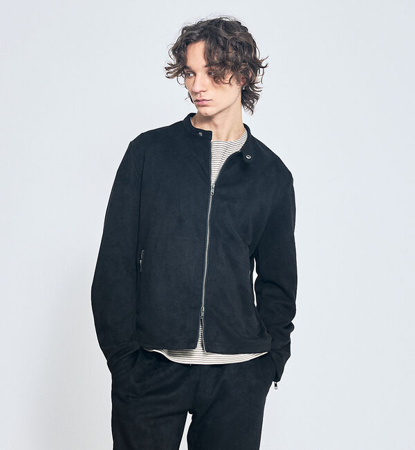 ABAHOUSE「【セットアップ対応】ネオスエード ライダースジャケット / ダンボールニット」|ライダースジャケット|