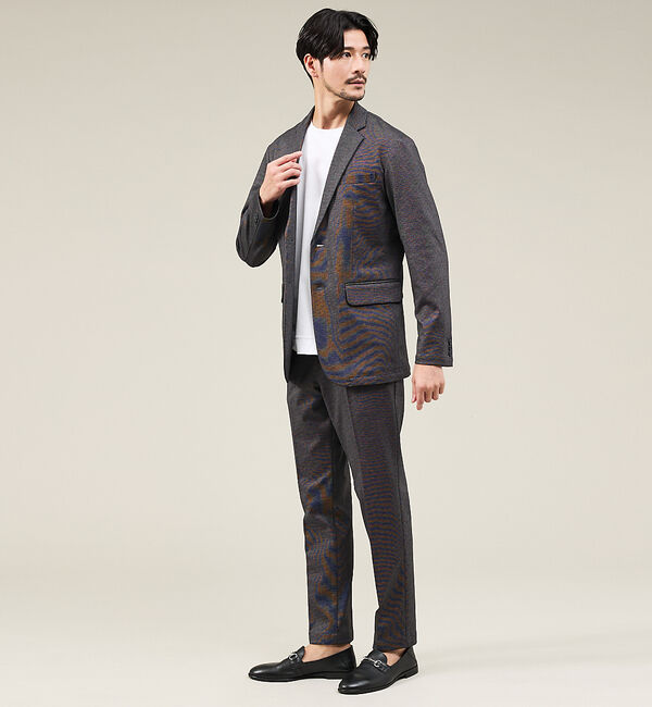 ABAHOUSE「【新型/セットアップ対応】ポンチ ジャケット / 4WAYストレッチ / ウォッ」|テーラードジャケット|