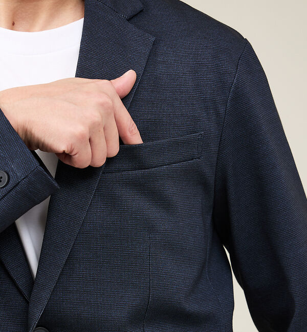 ABAHOUSE「【新型/セットアップ対応】ポンチ ジャケット / 4WAYストレッチ / ウォッ」|テーラードジャケット|