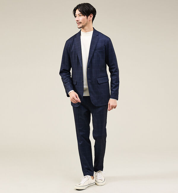 ABAHOUSE「【新型/セットアップ対応】ポンチ イージースラックス / 4WAYストレッチ /」|スラックス|