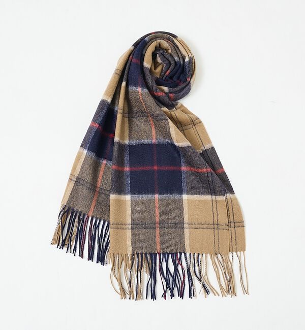 ABAHOUSE「【カシミヤ100％】チェック柄 マフラー 60&times;160」|マフラー|ベージュ