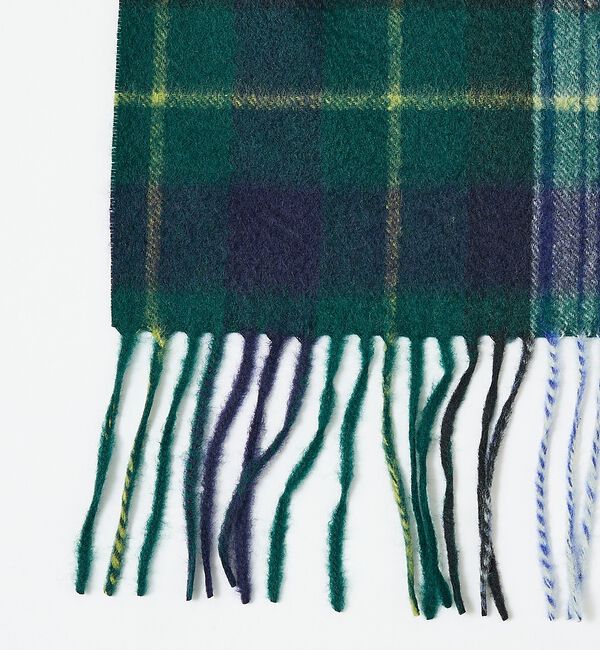 ABAHOUSE「【カシミヤ100％】チェック柄 マフラー 60&times;160」|マフラー|