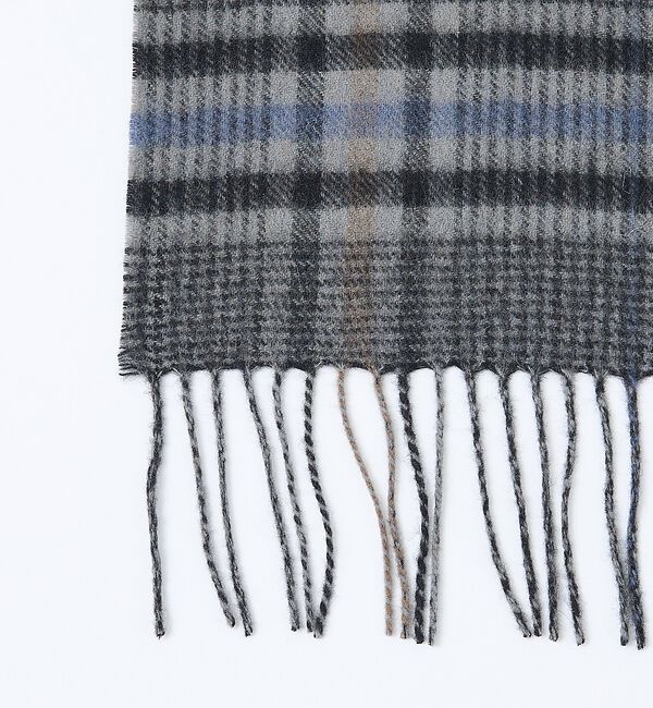 ABAHOUSE「チェック＆ストライプ　ウールマフラー」|マフラー|