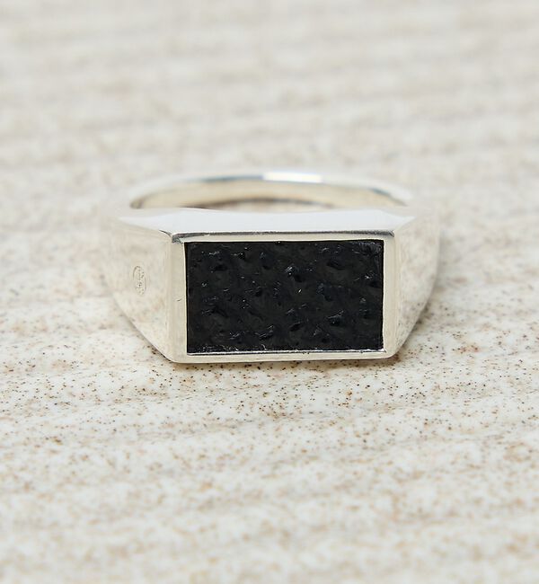 ABAHOUSE「【UNISEX】SIGNET RECTANGLE RING / シグネットレクタ」|リング|