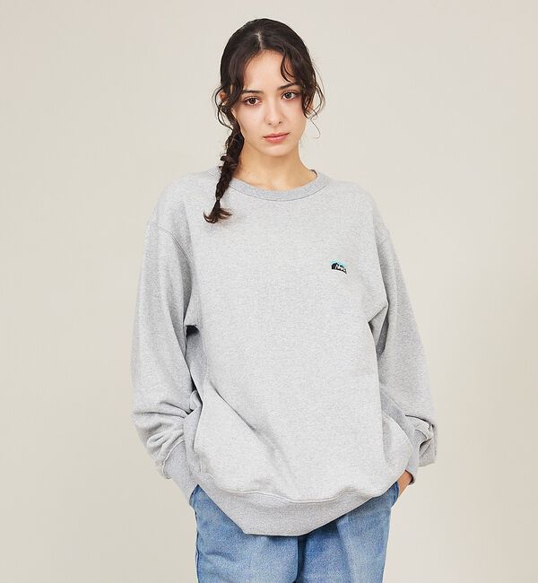 ABAHOUSE「【NANGA /ナンガ】ミニロゴ刺繍スウェット/ユニセックス」|スウェット・ジャージ|グレー