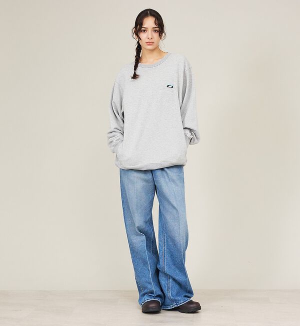 ABAHOUSE「【NANGA /ナンガ】ミニロゴ刺繍スウェット/ユニセックス」|スウェット・ジャージ|