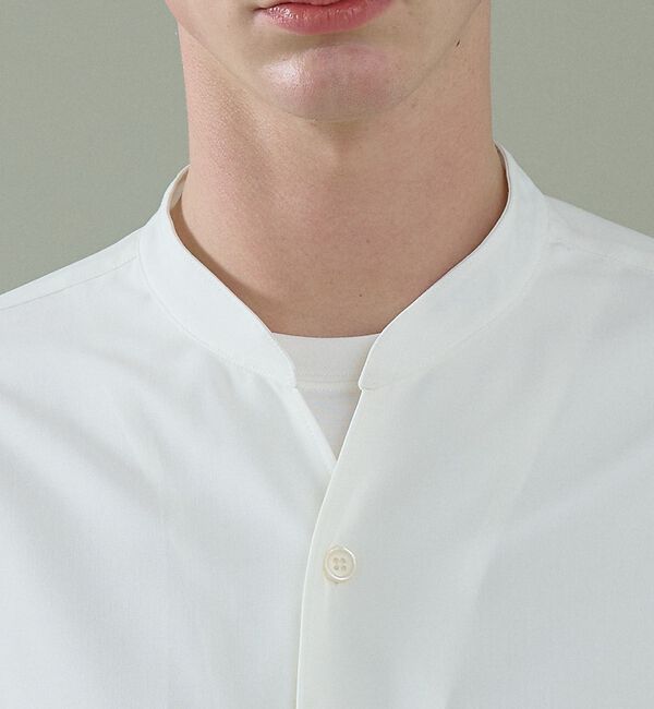 ABAHOUSE「Vネック スキッパーシャツ / バンドカラー」|シャツ・ブラウス|