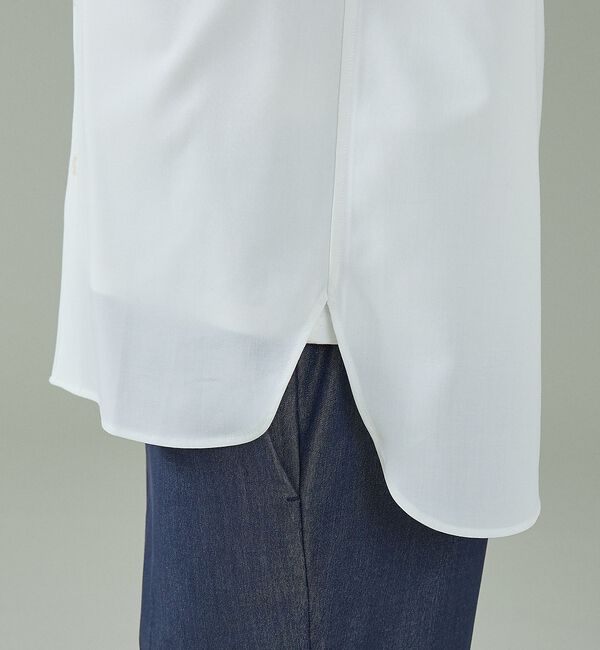 ABAHOUSE「Vネック スキッパーシャツ / バンドカラー」|シャツ・ブラウス|