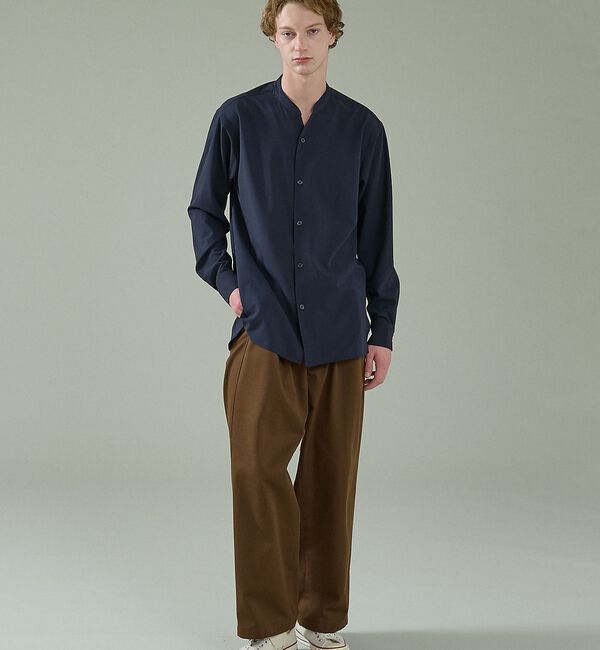 ABAHOUSE「Vネック スキッパーシャツ / バンドカラー」|シャツ・ブラウス|