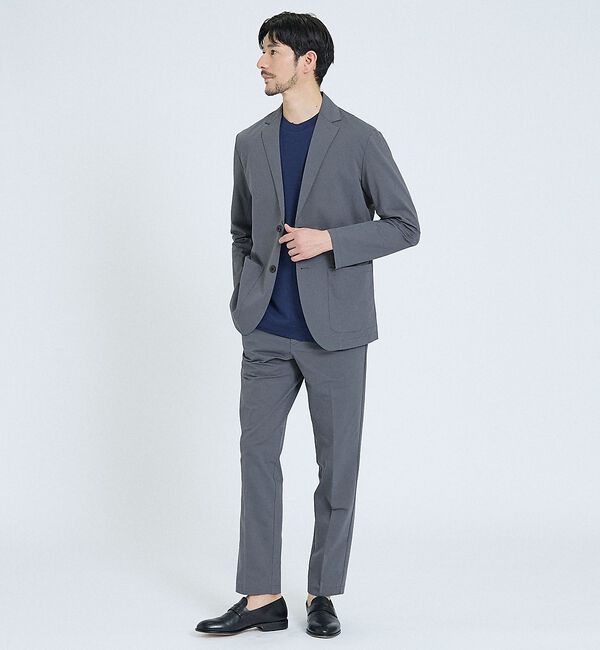 ABAHOUSE「【SMART CLOSET / 上下2点セット】接触冷感 カットメッシュ セット」|スーツ|グレー