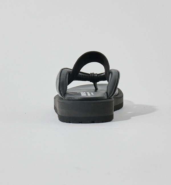 alfredoBANNISTER「＜クロコ型押し＞【WRAP SHOES】ボリュームソール雪駄 トングサンダル」|サンダル|