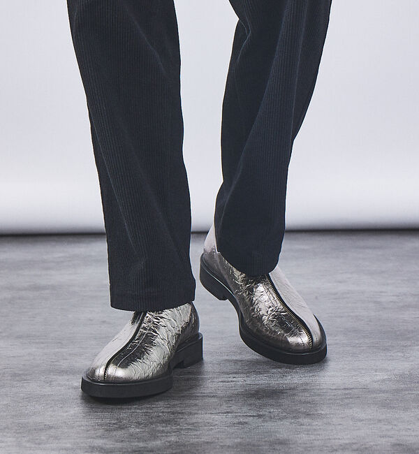 alfredoBANNISTER「センター ジップ パターン レザーシューズ」|その他|