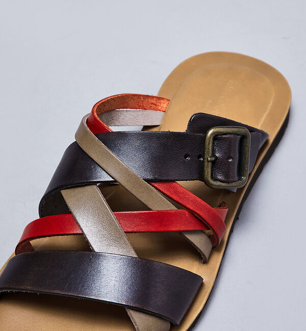 alfredoBANNISTER「マルチクロス レザーサンダル」|サンダル|