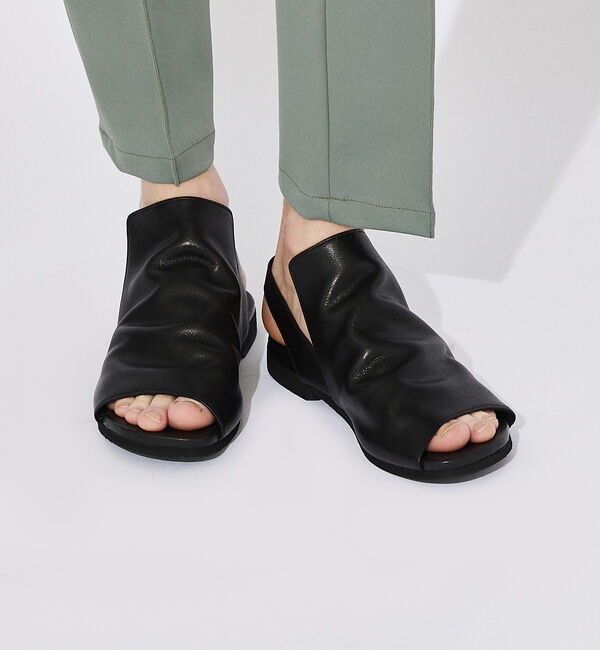 alfredoBANNISTER「【WRAP SHOES】ドレープ バックストラップ サンダル」|サンダル|