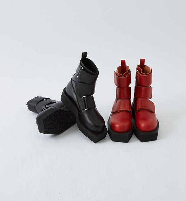 alfredoBANNISTER「【40周年】ビッグストラップ ロング ブーツ」|ショートブーツ|