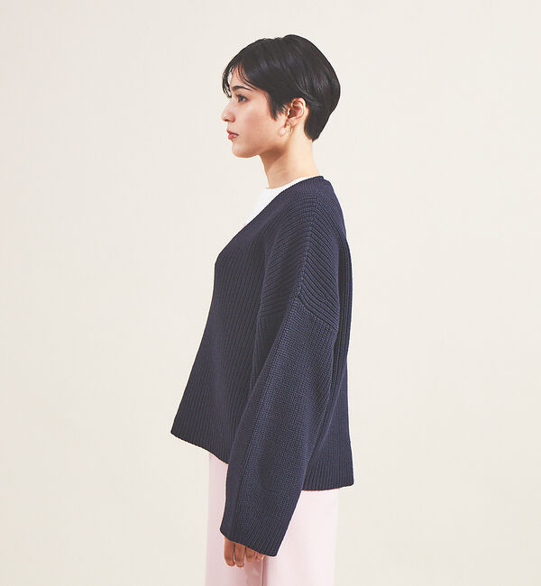 Rouge vif「片畦2WAYローゲージニット」|ニット・セーター|