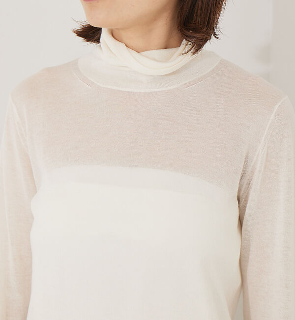 Rouge vif「ウール混タートルネックニットプルオーバー」|ニット・セーター|