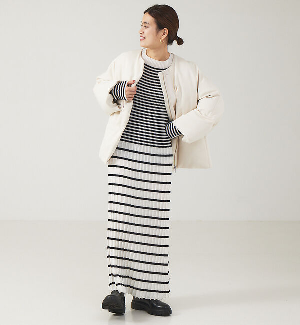 Rouge vif「ワイドリブニットワンピース」|ワンピース|その他