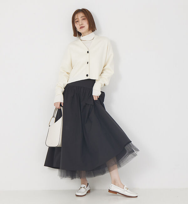 Rouge vif「4WAYチュールコンビスカート」|スカート|