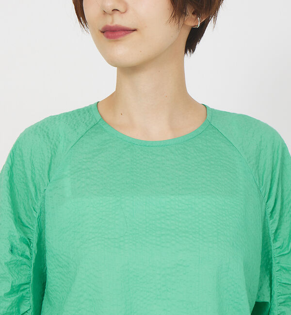 Rouge vif「スリーブギャザーブラウス」|シャツ・ブラウス|