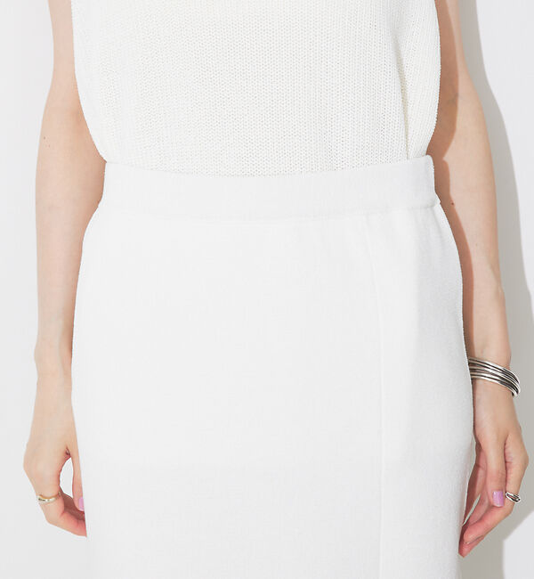 Rouge vif「【セットアップ対応】麻混ニットタイトスカート」|スカート|