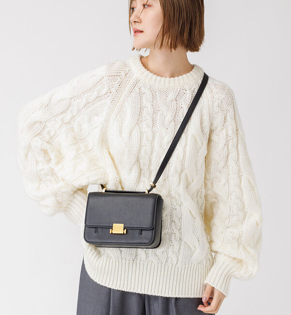 Rouge vif「ケーブルBIGプルオーバー」|ニット・セーター|オフホワイト