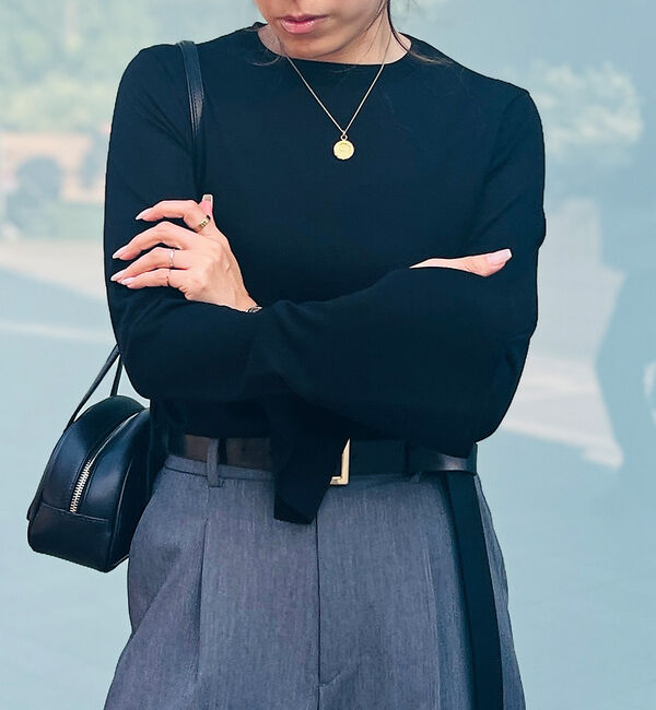 Rouge vif「スリーブスリット ニットプルオーバー」|ニット・セーター|