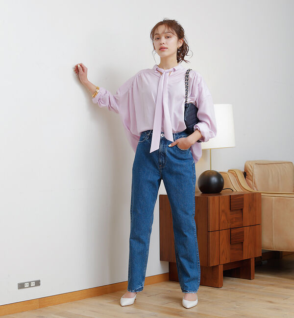 Rouge vif「前後 ２WAYギャザーボウタイブラウス」|シャツ・ブラウス|