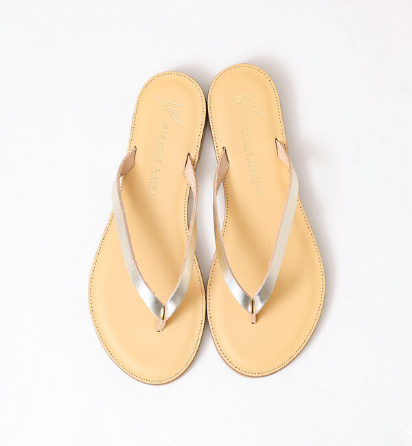 Rouge vif「【NICOLAS LAINAS/ニコラスライナス】レザートングサンダル」|サンダル|