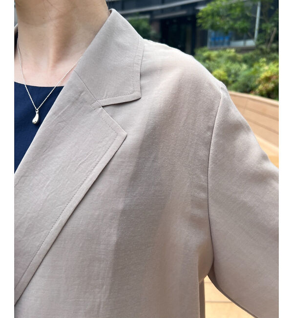 Rouge vif「ボイルエアリーシアーシャツジャケット」|テーラードジャケット|