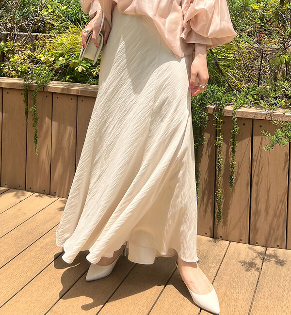 Rouge vif「切替フィブリルマキシスカート」|スカート|