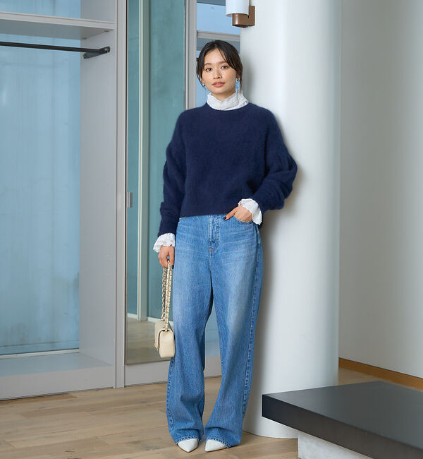 Rouge vif「レースハイネックブラウス」|シャツ・ブラウス|