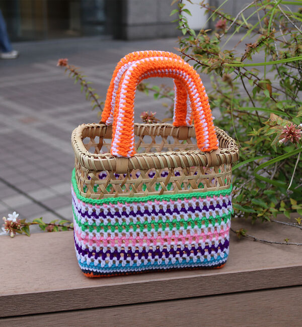 Rouge vif「【THAILAND MADE / タイランド メイド】かごバッグ / パームツリ」|かごバッグ|その他