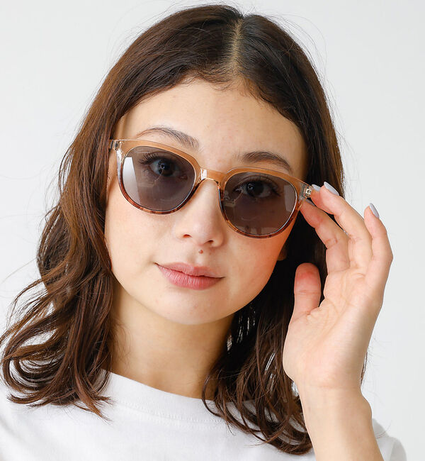 Rouge vif「【LE FOON / ルフォーン】キャッツアイサングラス」|メガネ|ブロンズ