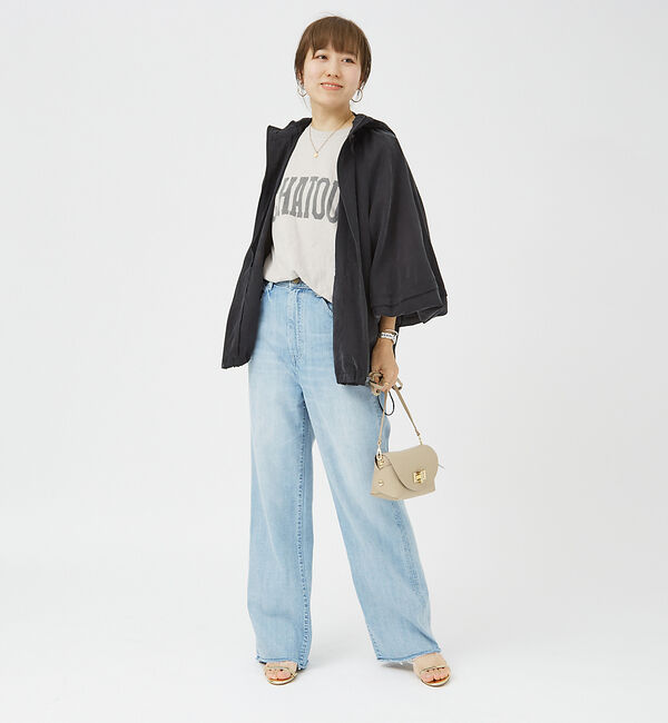 Rouge vif「【RED CARD/ レッドカード】別注Manoa  ワイドストレートイージーデ」|デニム|