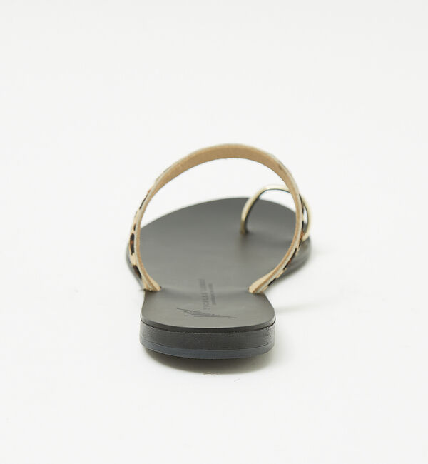 Rouge vif「【NICOLAS LAINAS/ニコラスライナス】レオパードトングサンダル」|サンダル|