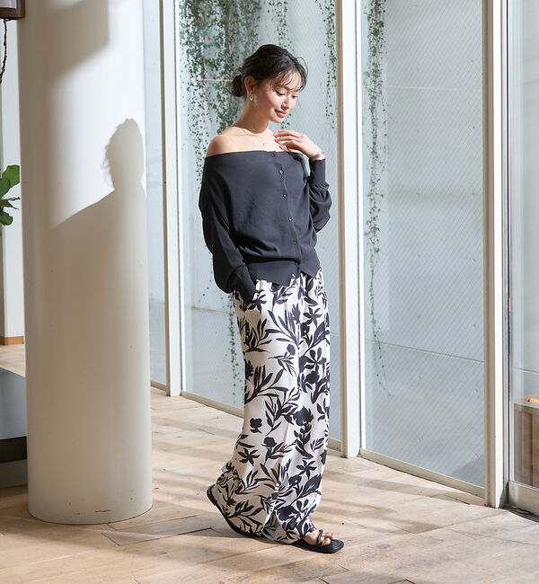 Rouge vif「オフショルダー2WAYカーディガン」|カーディガン|