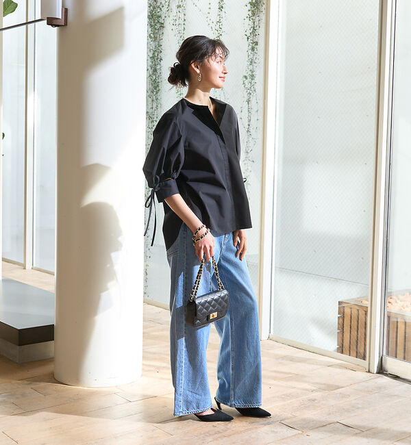 Rouge vif「スラッシュカフス・パフ袖ブラウス」|シャツ・ブラウス|