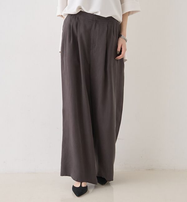 Rouge vif「【セットアップ対応】キュプラフィブリル ワイドパンツ」|その他|