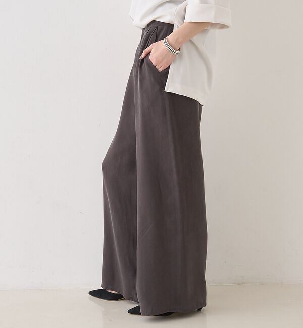 Rouge vif「【セットアップ対応】キュプラフィブリル ワイドパンツ」|その他|