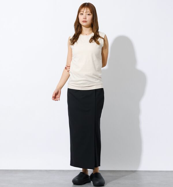 Rouge vif「【Hanes / ヘインズ】クルーネックノースリーブTシャツ/コットン100/ノ」|キャミソール|